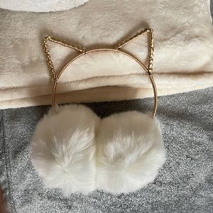 Fauz fur kitten cat ear muffs